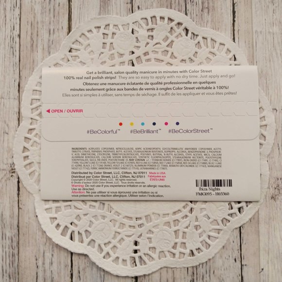 Color Street 100% Nail Polish Strips Ibiza Nights Glitter - Picture 4 of 7